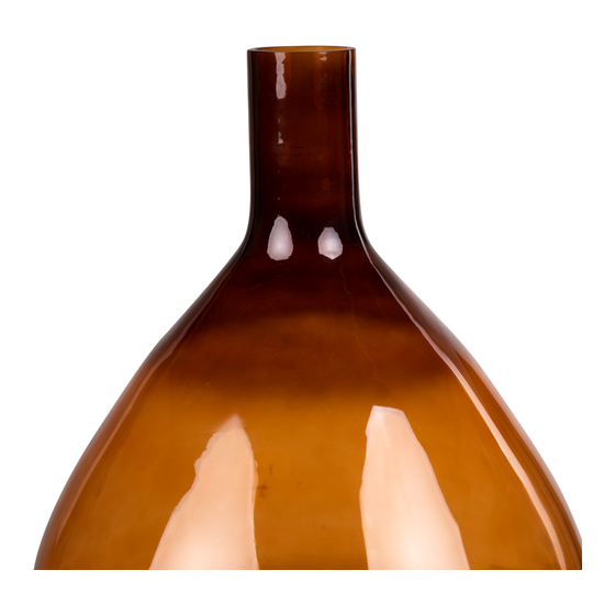 Vase bottle shape Sevilla orange sideview