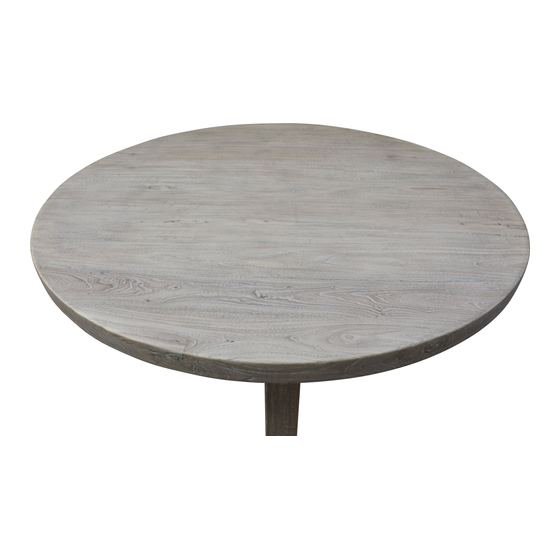 Dining table Nanking round Ø180x78 sideview