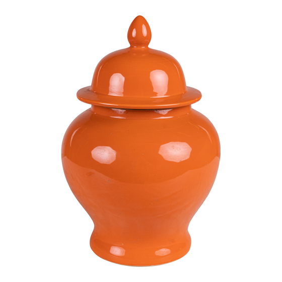 Vase Xian orange 23x33