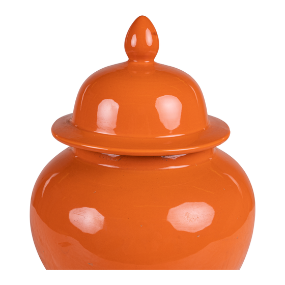Vase Xian orange 23x33 sideview