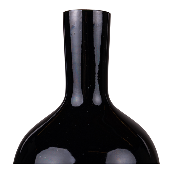 Vase Foshan black 24x37 sideview