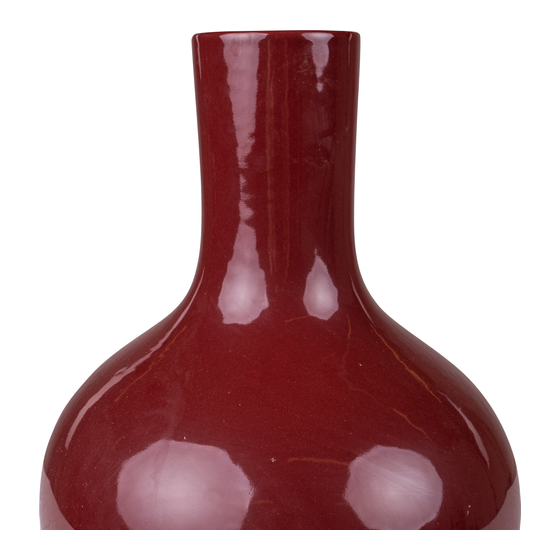 Vase Foshan burgundy 30x50 sideview