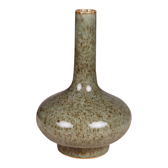 Vase Shandong glazed brown Ø22x31