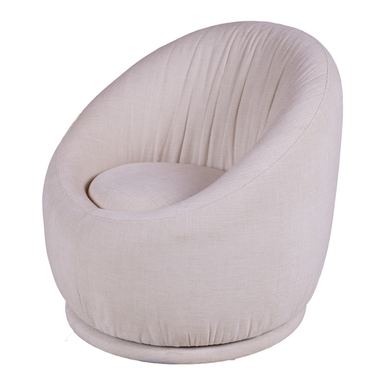 Lounge chair Cordoba cream