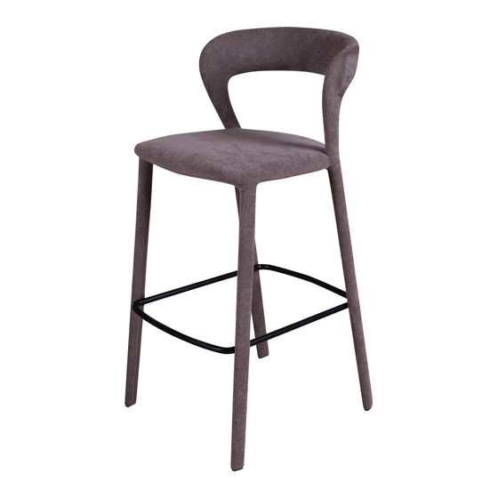 Bar stool Toledo grey