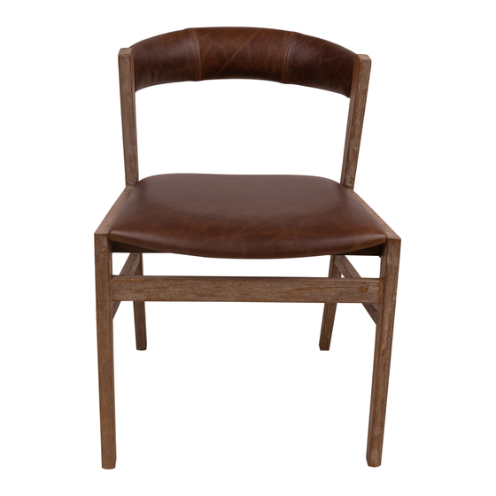 Dining Chair Finley brown sideview