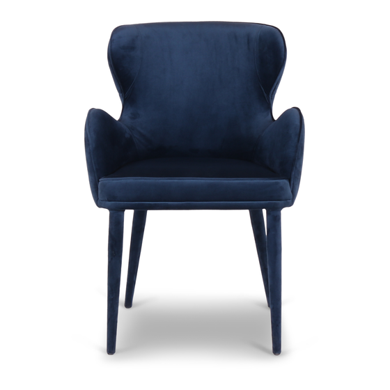 Chair Perry blue unassembled sideview