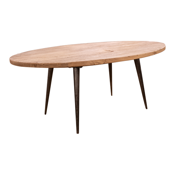 Coffee table Jerry outstanding legs 107x71x32.5