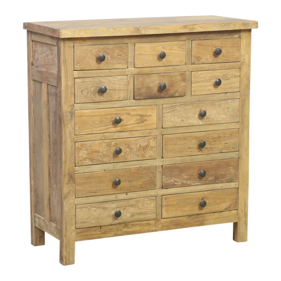 Chest of drawers Vienna wood 14drwrs