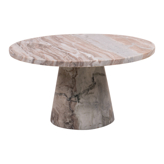 Coffee table Carrara marble white 56x56x30,5