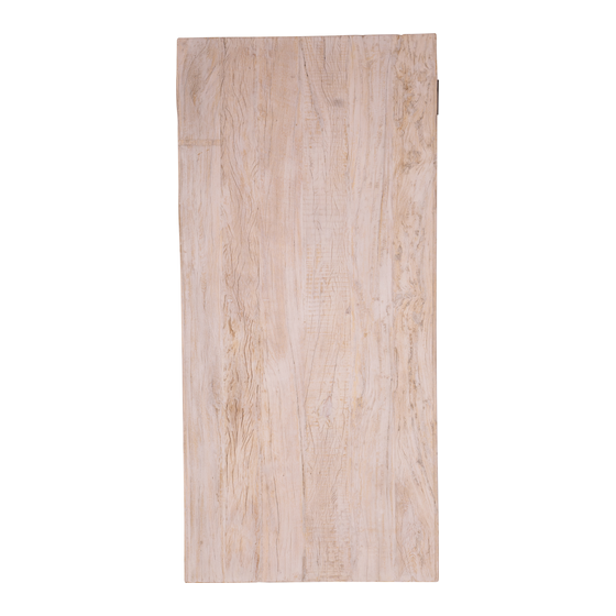 Table top wood white wash 200x95x2,5