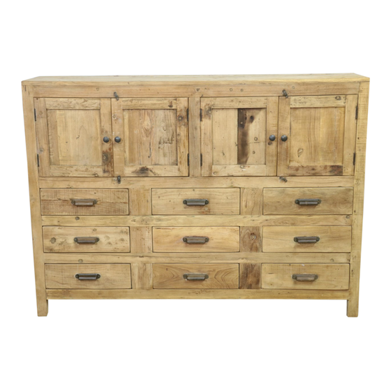 Chest of drawers Vienna wood 4drs 9drwrs