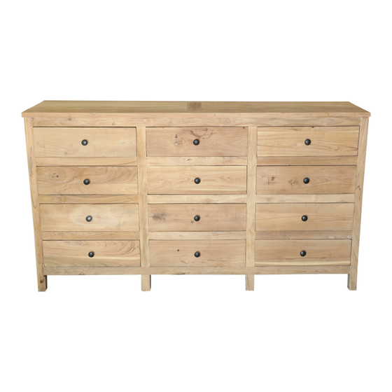 Chest of drawers Vienna wood 12drwrs