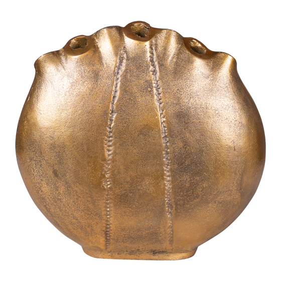 Vase Crab gold round 40x10x38 sideview