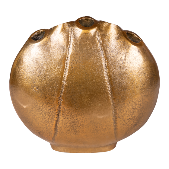 Vaas Crab goud rond 32x9x30 sideview
