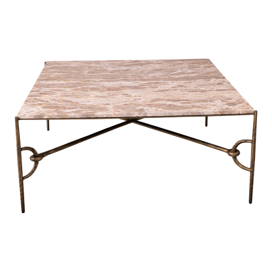 Coffee table Avola 103x103x40 sideview