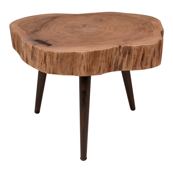 Coffee table Bresso disk tree trunk 60x60x45