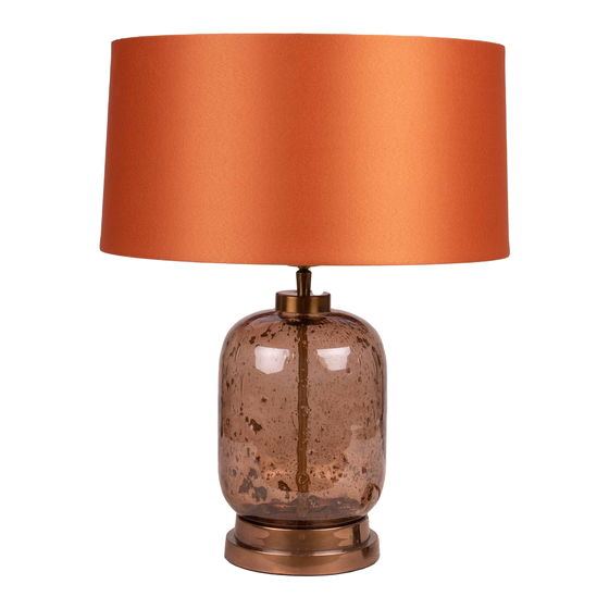 Lamp base Preston glass brown