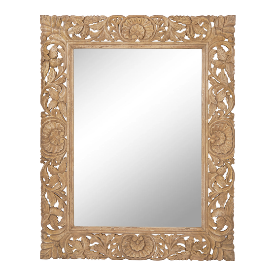 Mirror Enna wood carved 122x4x155