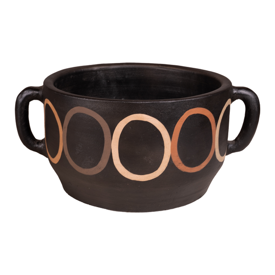 Bowl Nairobi terracotta zwart/bruin 35,5x25,5x15