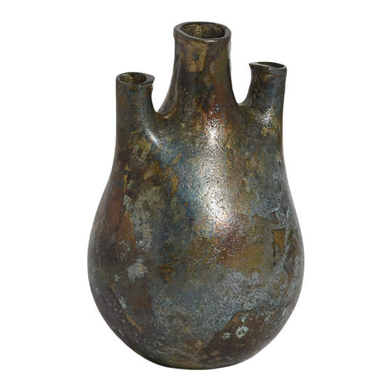 Vase Valladolid aluminium small bronze 16x16x26