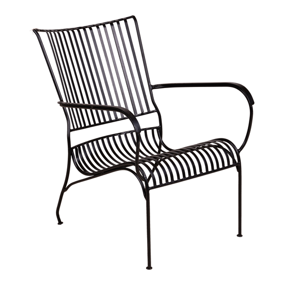 Chair Cadiz iron black