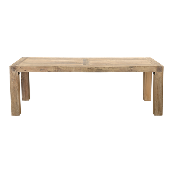 Dining table Blaze wood sideview
