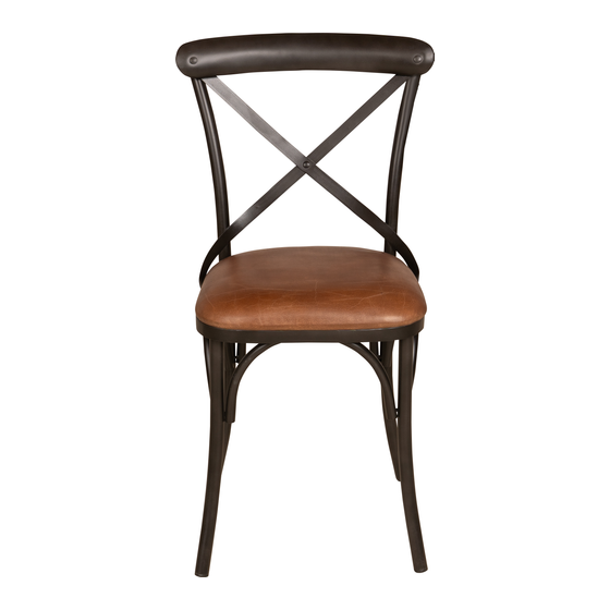 Chair Cross leather sideview
