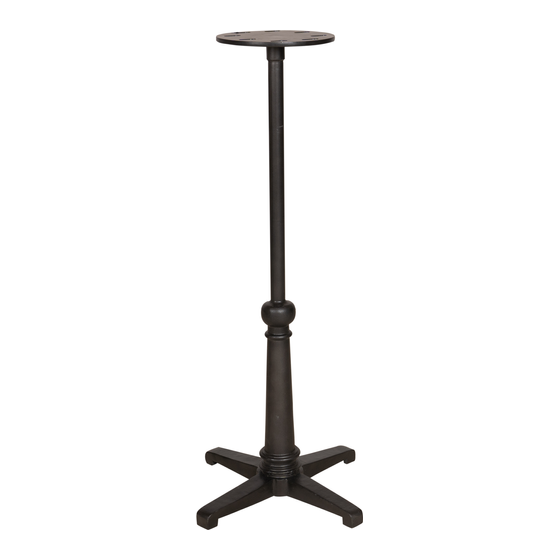 Table base Valras iron high 49x49x106