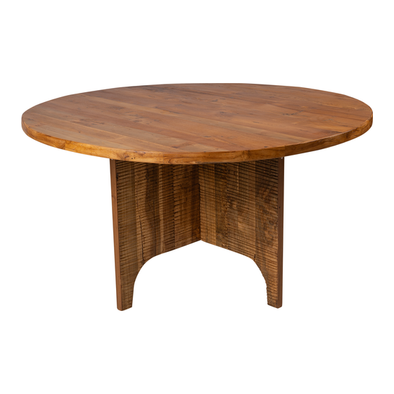 Dining table wood teak 140x140x76
