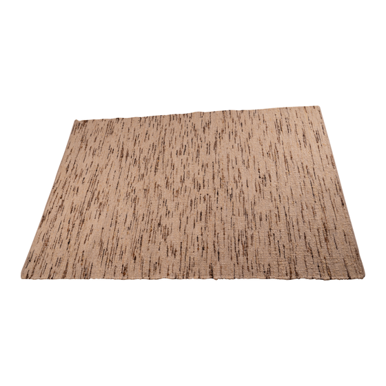 Carpet Daman melange brown beige 170x240 sideview