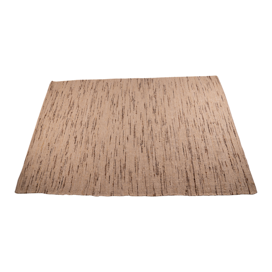 Carpet Daman melange brown beige 200x300 sideview