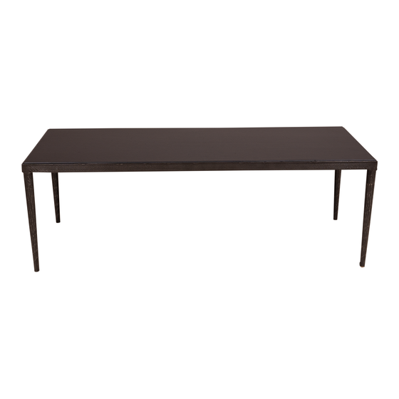 Coffee table black 120x50 sideview