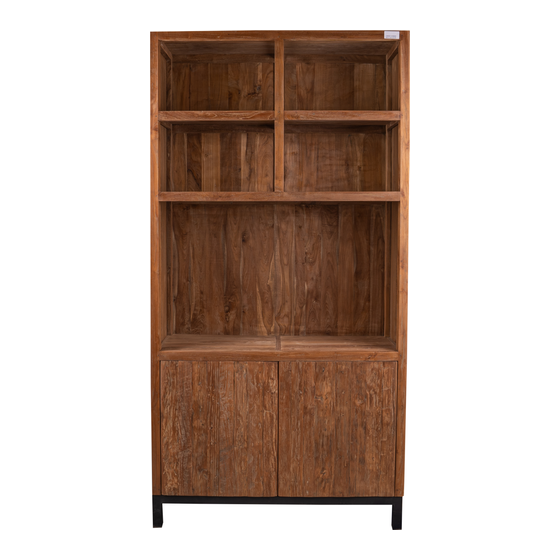 Book cabinet Watford 5 compartments 200x110x45 sideview