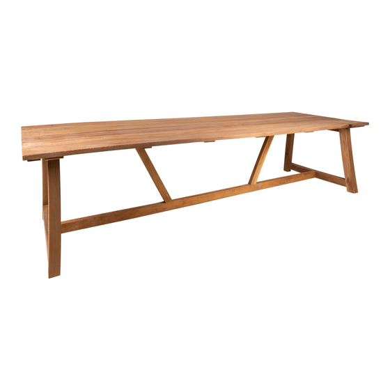 Outdoor dining table Yorkshire 200x80x78