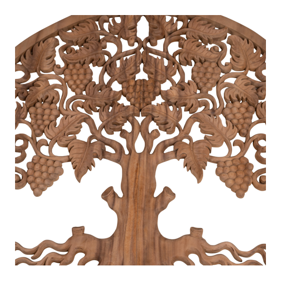 Tree wood carved 100cm sideview