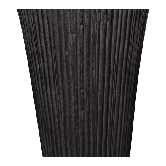Pilaar hout Ø25x100 zwart sideview
