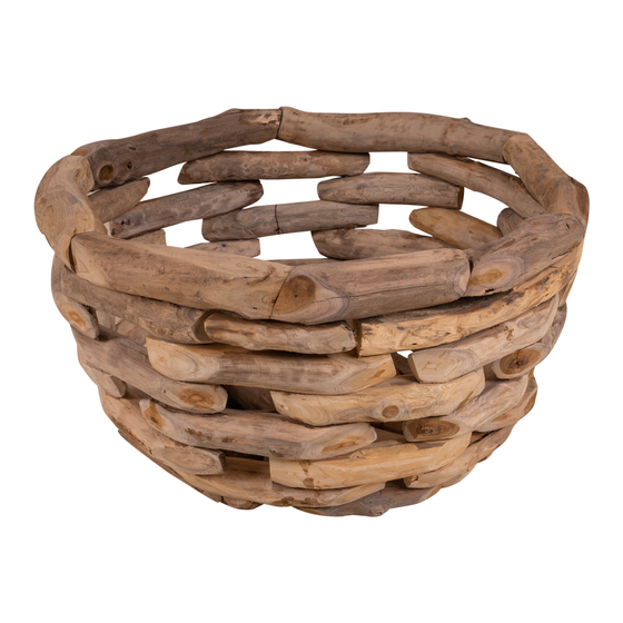 Basket wood Ø80