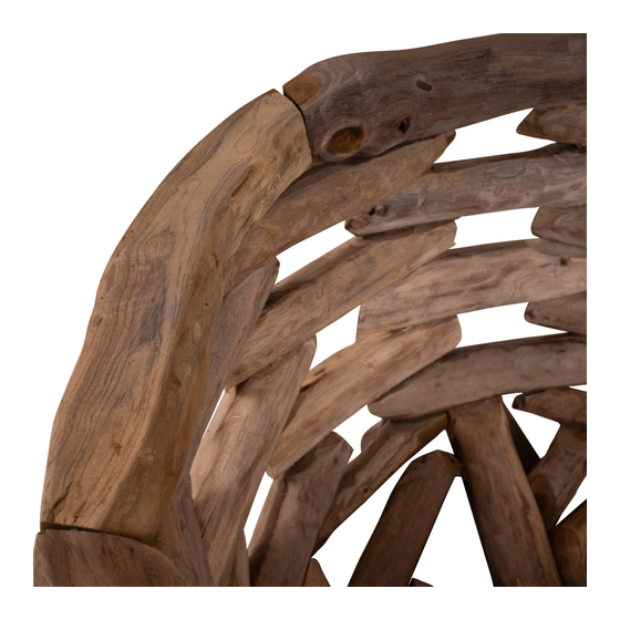 Basket wood Ø80 sideview