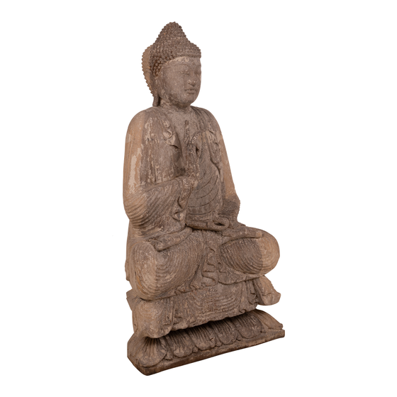 Boeddha zittend hout