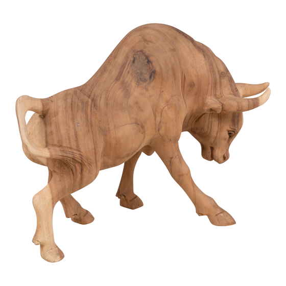 Stier hout natural