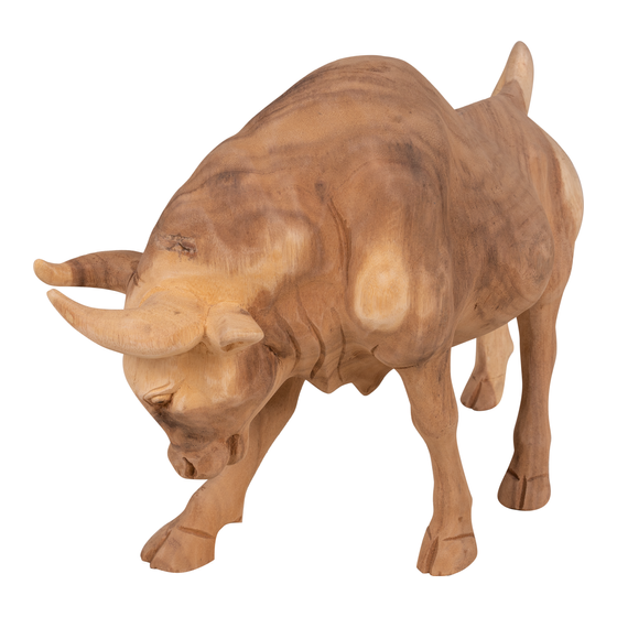 Stier hout natural sideview