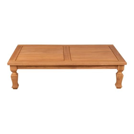 Coffee table Moors 140x80 sideview