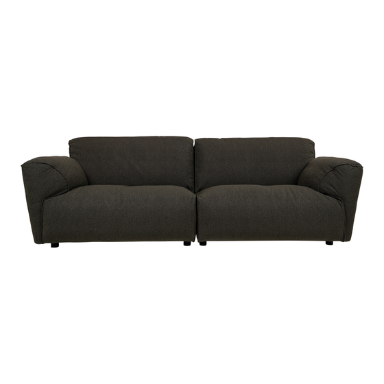 Sofa Toronto boucle alpine forest 4 seater sideview
