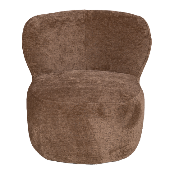 Fauteuil Dallas Shiitake sideview