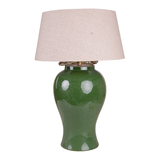 Lamp base Xian dark green 33x65