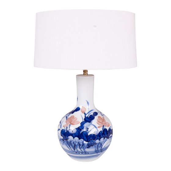 Lamp base Foshan with flower 22x35