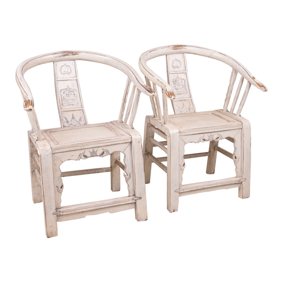 Chair lacquer white SET OF 2 70x58x95