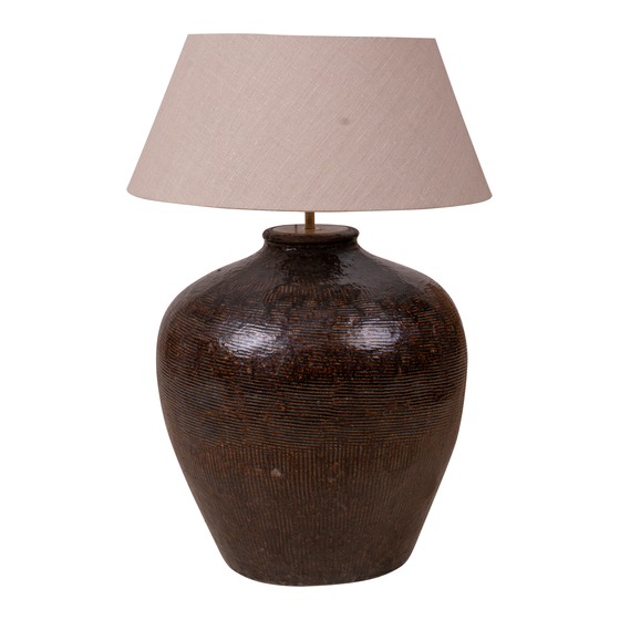 Ceramic lamp base Ø57x55 sideview