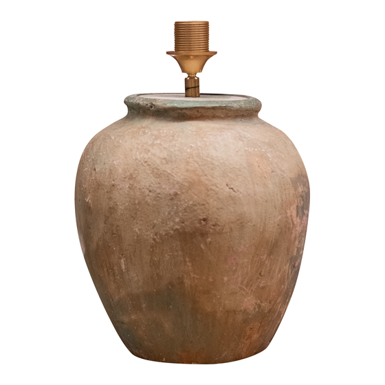 Lamp vase terracotta